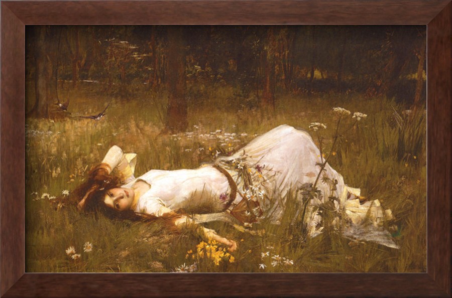 Ophelia, c.1889 By John William Waterhouse